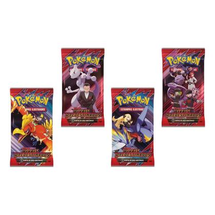 Imagem de Cartas Pókemon Rivais Predestinados Ev10 Display Com 216 Cartas Com Lacre de Segurança PRESERVADO