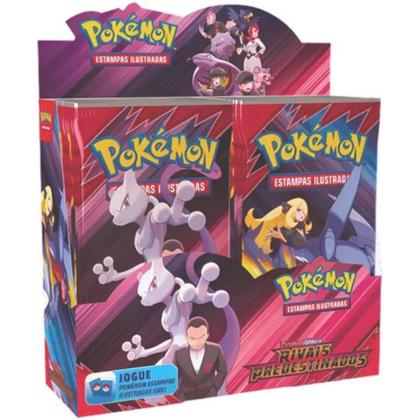 Imagem de Cartas Pókemon Rivais Predestinados Ev10 Display Com 216 Cartas Com Lacre de Segurança PRESERVADO