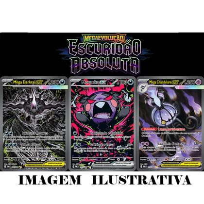 Imagem de Cartas Pokemon Tcg Me05 Escuridao Absoluta Kit 30 Cards Game Blister Unitário L A C R A D O