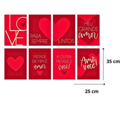 Imagem de Cartaz Decorativo Romântico Cromus - 8un