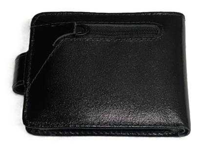 Imagem de Carteira Águia Couro Fecho Botão Em Couro Com Visor Externo Couro Legítimo Porta Cartões Dinheiro CNH Fina Compacta Resistente Presente Elegante