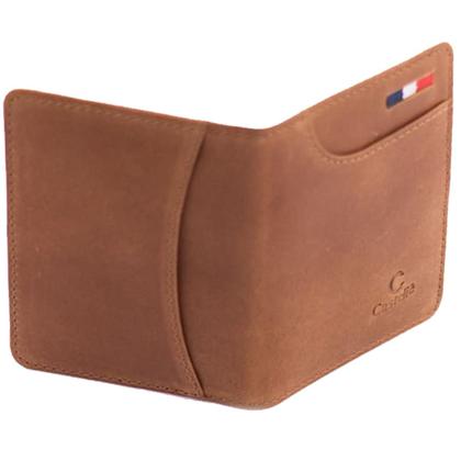 Imagem de Carteira Casteliê 238 Couro Masculina - Marrom Claro