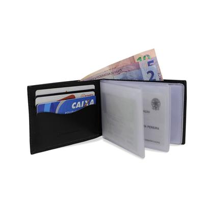 Imagem de Carteira de Couro Dollar  Preto