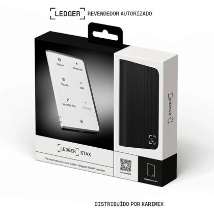 Imagem de Carteira de Criptomoedas Ledger Stax Grafite com Tela Touch E-Ink
