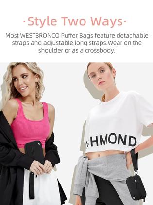 Imagem de Carteira de Pulso WESTBRONCO Acolchoada - Nylon com 3 Bolsos com Zíper