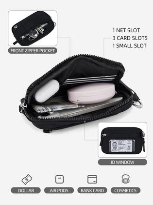 Imagem de Carteira de Pulso WESTBRONCO Acolchoada - Nylon com 3 Bolsos com Zíper