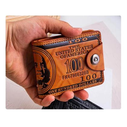 Imagem de Carteira dólar masculina couro legítmo cowboy trava country