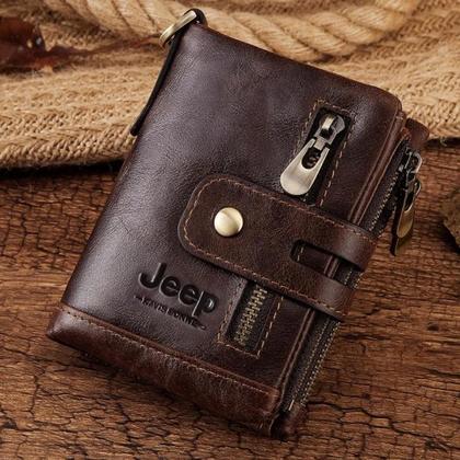 Imagem de Carteira em couro Jeep kavis masculina feminina 