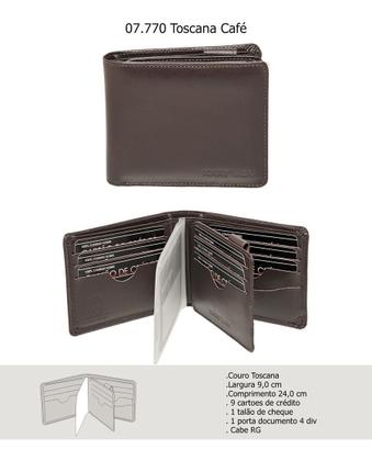 Imagem de Carteira Masculina Couro com porta cartões cédulas rg cnh moedas - Kartmen