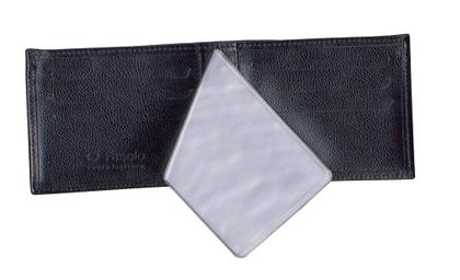 Imagem de Carteira masculina couro fasolo zíper na nota h045 marrom