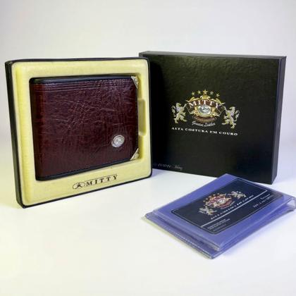 Imagem de Carteira Masculina Couro Legítimo Modelo M1S