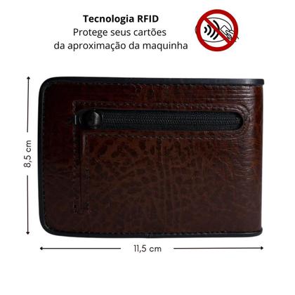 Imagem de Carteira Masculina Couro Legítimo Modelo M1S