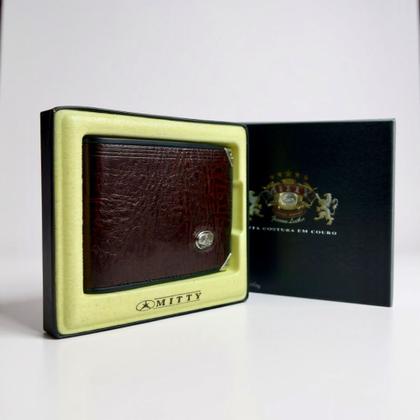 Imagem de Carteira Masculina Couro Legítimo Modelo M1S