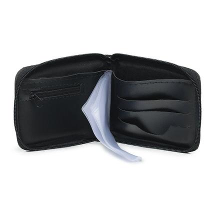 Imagem de carteira masculina couro ziper grande cartao nota