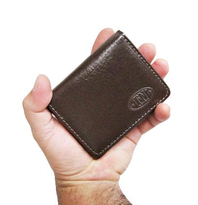 Imagem de Carteira Masculina de Couro Genuíno Marrom 