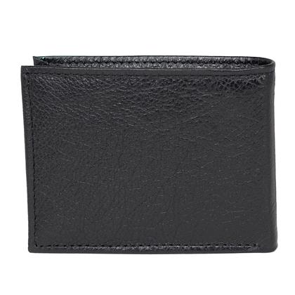 Imagem de Carteira Masculina Fasolo Soft Anil Casual Couro Legítimo Porta Notas Compacto