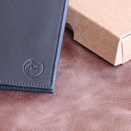 Imagem de Carteira Masculina Feminina Couro Vertical Slim Porta Cartões CNH RG Marca Bellvolpe