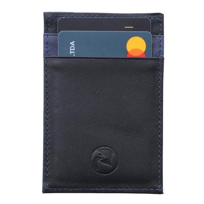 Imagem de Carteira Masculina Feminina Porta Cartões Slim Couro Legítimo Marca Bellvolpe