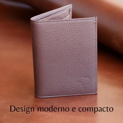 Imagem de Carteira Masculina Feminina Slim Couro Legítimo Marca BRASILE Atacado Fabrica Revenda