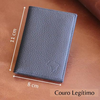Imagem de Carteira Masculina Feminina Slim Couro Legítimo Marca BRASILE Atacado Fabrica Revenda