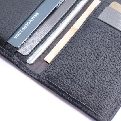 Imagem de Carteira Masculina Feminina Slim Couro Legítimo Marca BRASILE Atacado Fabrica Revenda