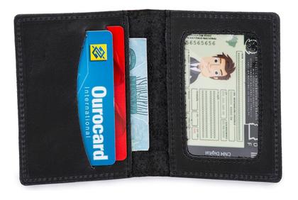 Imagem de Carteira Masculina Porta Cartão Slim Couro Legítimo
