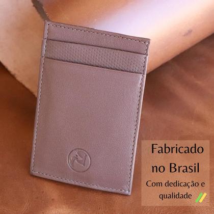 Imagem de Carteira Porta Cartões Couro Legítimo Masculino Feminino Atacado Loja de Fábrica