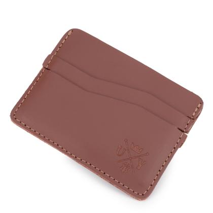 Imagem de Carteira Slim Couro Simples Compacta Porta Cartões E Notas