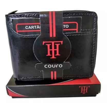 Imagem de Carteira TH Couro Zíper Original Masculina Homem