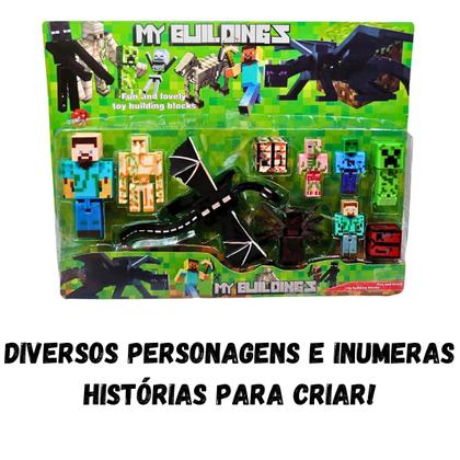 Imagem de Cartela Bonecos Minecraft