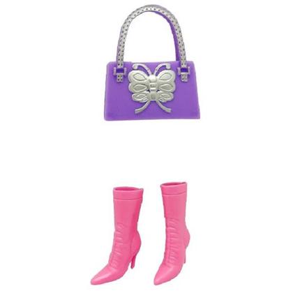 Imagem de Cartela Coleçao Roupa e Acessorios Belinda ROSA/AZUL DM TOYS DMT5738
