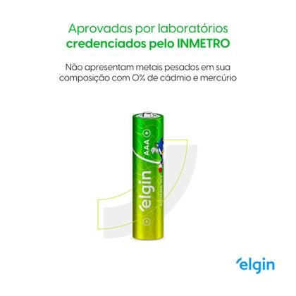 Imagem de Cartela com 4 pilhas AAA Alcalina Energy Elgin