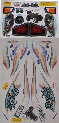 Imagem de Cartela De Adesivo Moto Elétrics Bandeirante Moto Gt 2656
