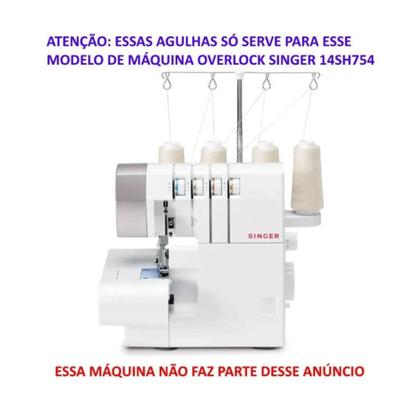 Imagem de Cartela de Agulhas Mista N 12-14-16 Para Máquina Overlock Ultralock Singer 14SH754