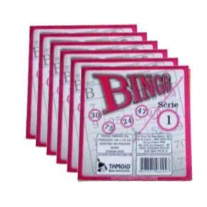 Imagem de Cartela De Bingo Tamoio Rosa PACK COM 15 UNIDADES