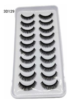 Imagem de Cartela De Cilios 3d 10 Pares Super Natural Envio Imediato