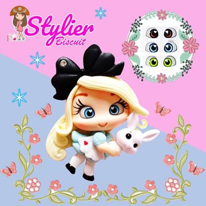 Imagem de Cartela de Olhos Resinados Styler Biscuit R095 PP - 5,5 X 6,0mm