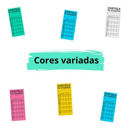 Imagem de Cartela de rifa 100 numeros com 50 unidades - tamoio