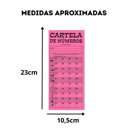 Imagem de Cartela de rifa 100 numeros com 50 unidades - tamoio