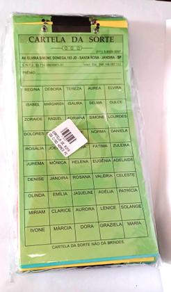 Imagem de Cartela para rifa com 50 nomes PT 50 UN