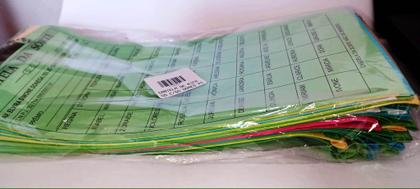 Imagem de Cartela para rifa com 50 nomes PT 50 UN