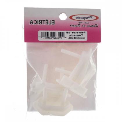 Imagem de Cartela Protetor Tomada Preguim Branco Com 04 Pecas 5581