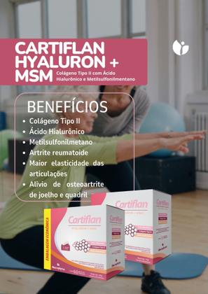 Imagem de Cartiflan Hyaluron 30 cápsulas (Colágeno Tipo II, MSM e Hialurônico)