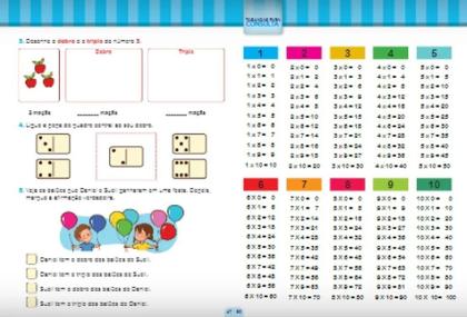 Imagem de Cartilha De Matemática Caminho Do Saber Aprendendo A Tabuada - Editora Bicho Esperto