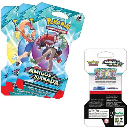 Imagem de Cartinha Pokémon Amigos de Jornada Caixa Fechada 24 Blister