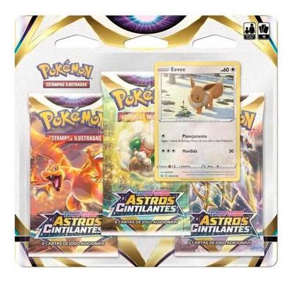 Imagem de Cartinha Pokémon Blisters Astros Cintilantes Eevee Flapple