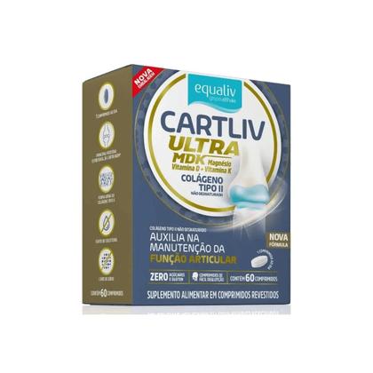 Imagem de Cartliv Ultra MDK Colageno Tipo II  Equaliv  60 Comprimidos