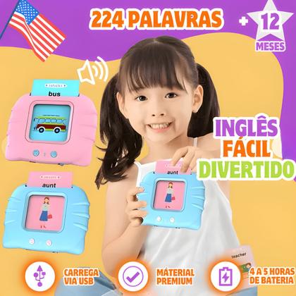 Imagem de Cartões Educativos Brinquedo Fale Inglês Português Som Voz