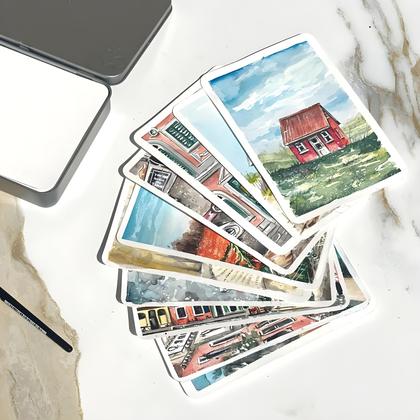 Imagem de Cartões Postais em Aquarela Hahnemühle Textura Rugosa 30 Folhas