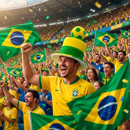 Imagem de Cartola Com Bola Do Brasil Copa Do Mundo Domni